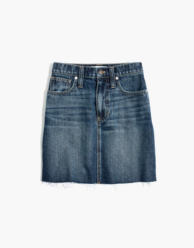 Madewell Rigid Denim Mini Skirt: Reworked Edition