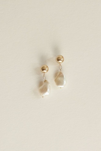 Baroque Pearl Dot Earrings