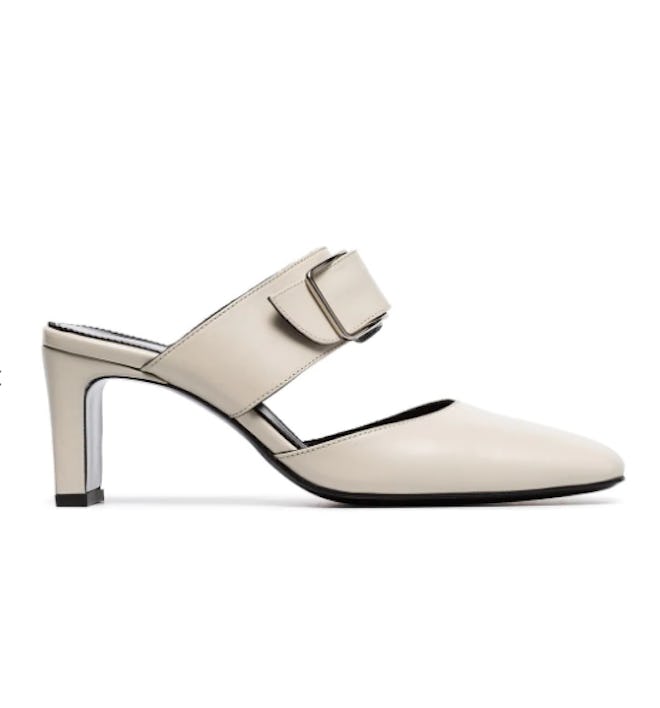 Beige Everyday 65 Buckled Mules