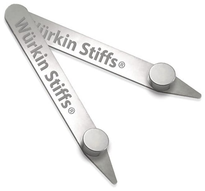 Wurkin Stiffs Metal Magnetic Collar Stays  (Pack of 2)