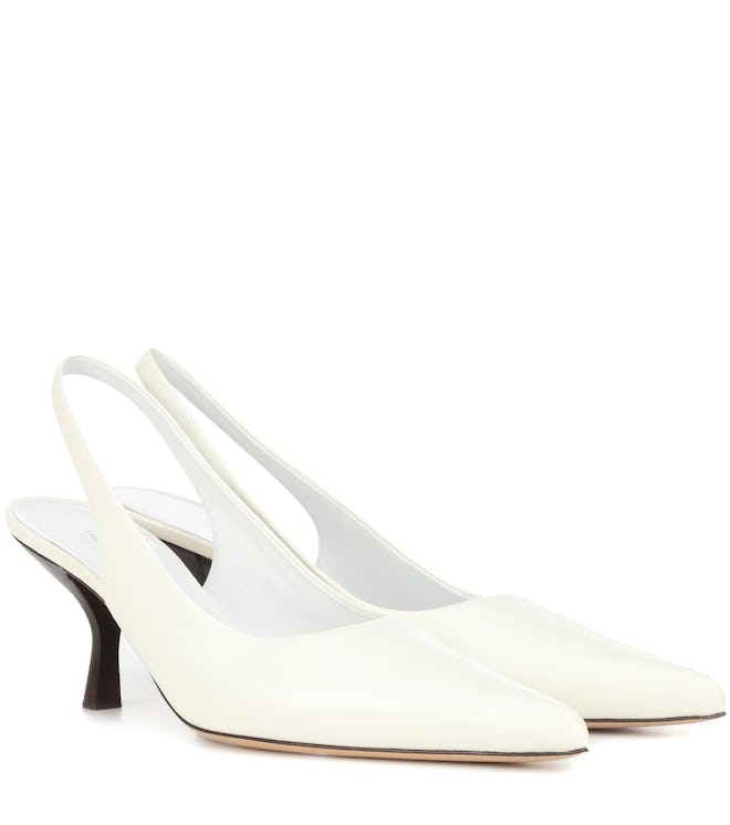 Bourgeoise Leather Slingback Pumps