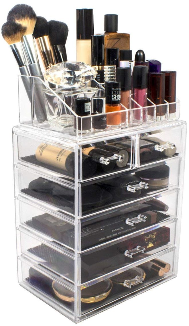 Sorbus Acrylic Cosmetic Makeup And Jewelry Display Case