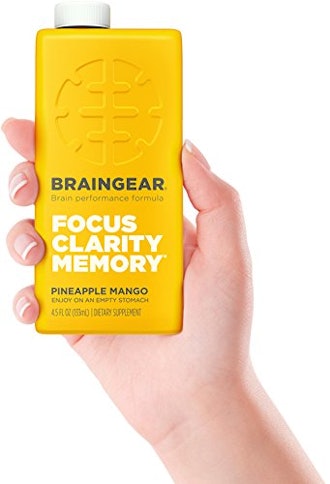 BrainGear Liquid Brain Performance Drink (Pack of 3)