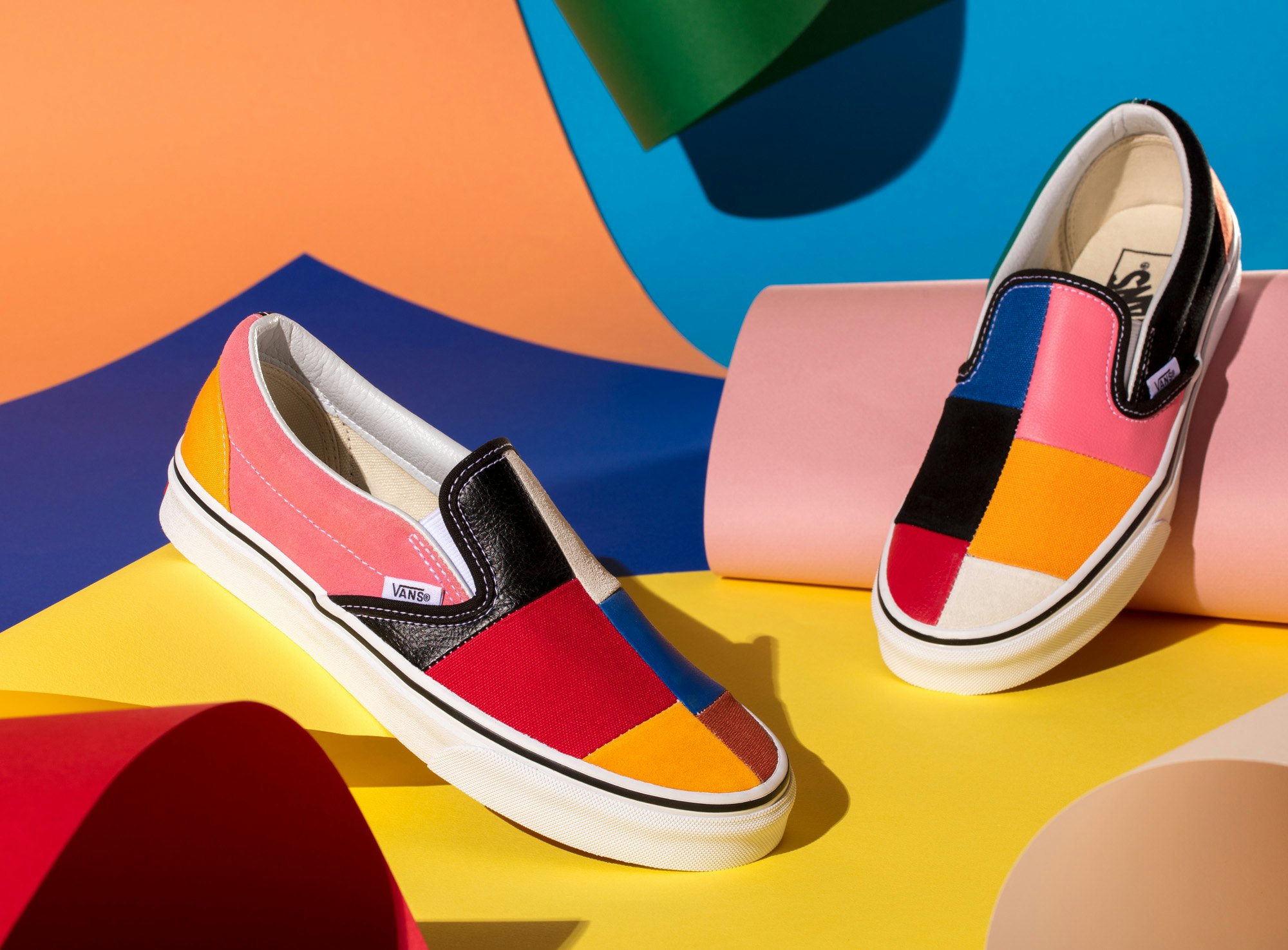 vans patchwork classic slip on