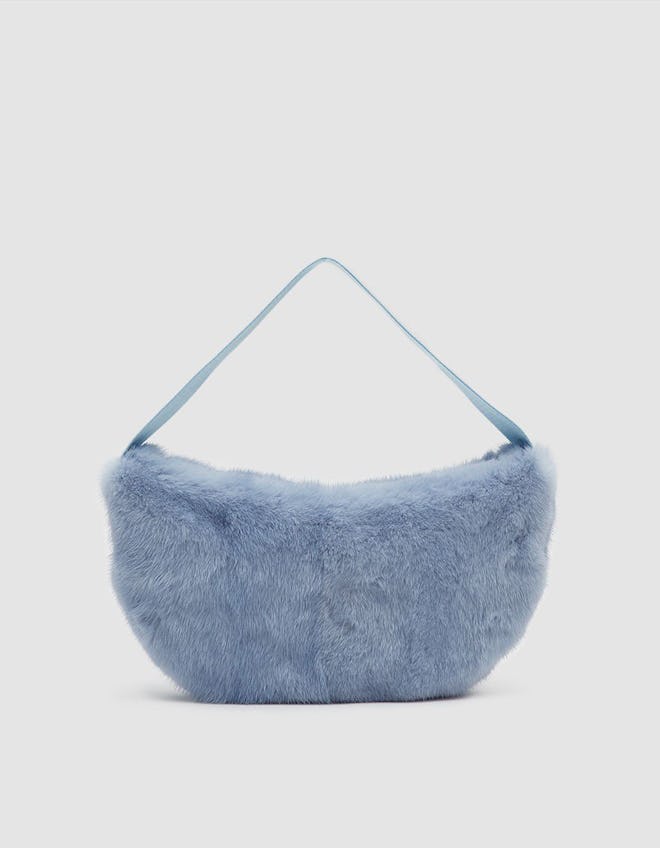 Saks Potts Betty Mink Bag in Baby Blue