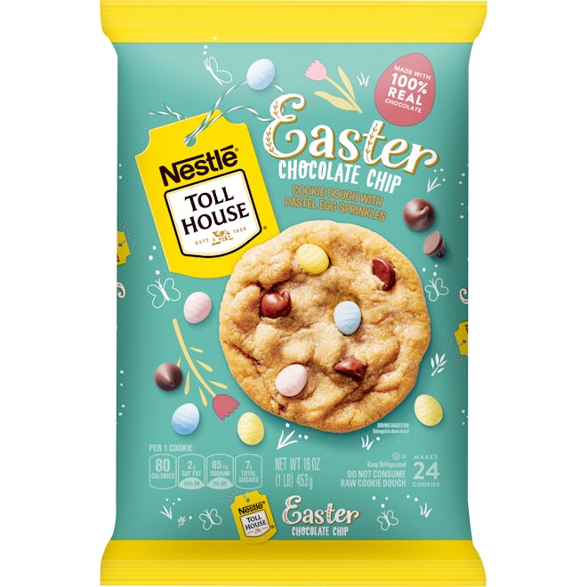 Nestle Toll House Easter Chocolate Chip Cookie Dough With Pastel Egg Sprinkles