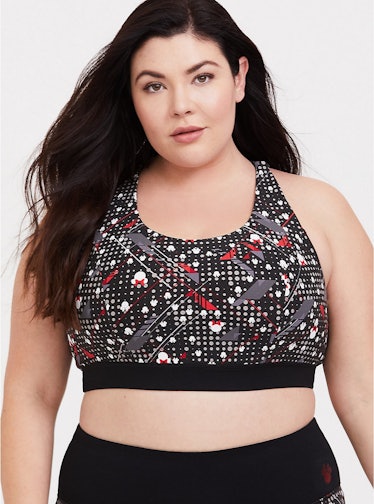 Dots and Bows Strappy Sports Bra