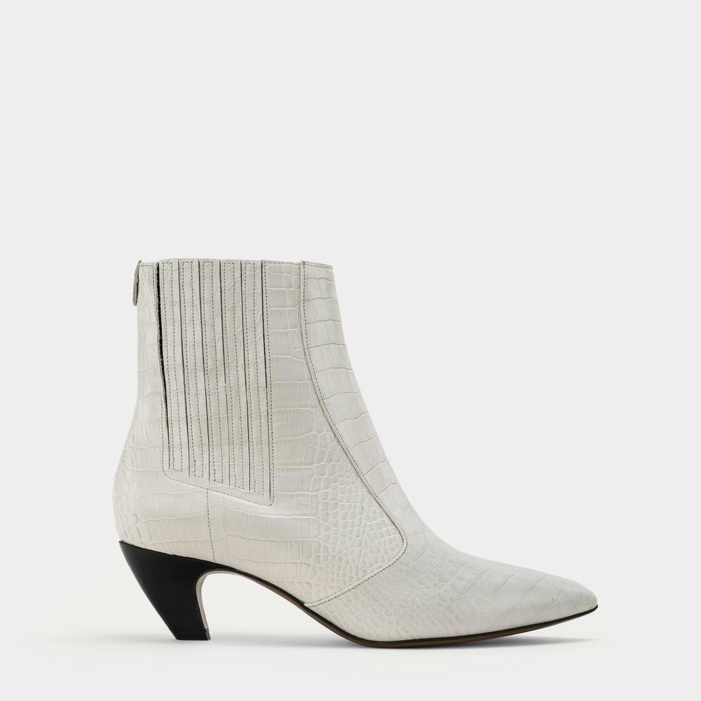 white boots no heel