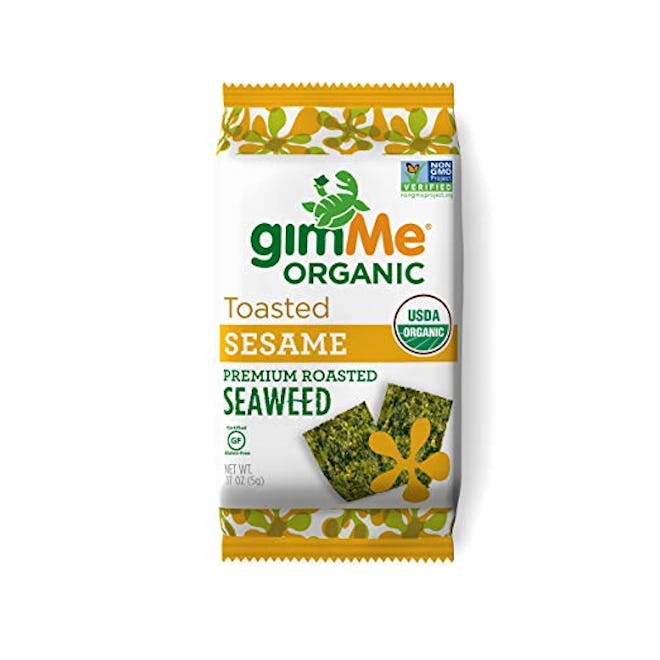 gimMe Snacks Organic Roasted Seaweed (Pack of 12)
