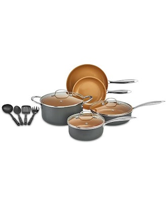 Crux 12-Pc. Copper Titanium Cookware Set, Created for Macy's