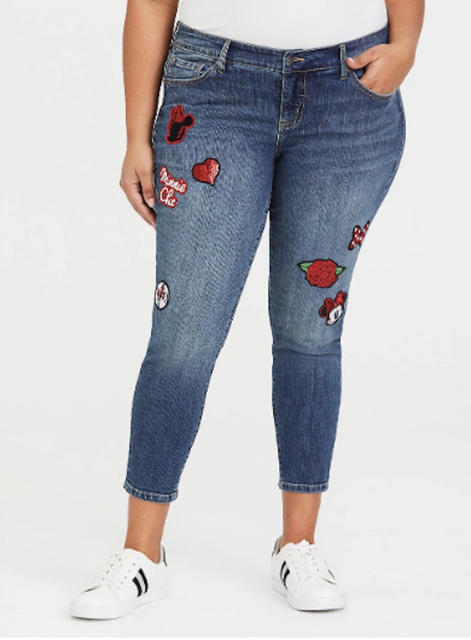 Disney Minnie Mouse Patch Ankle Skinny Jean