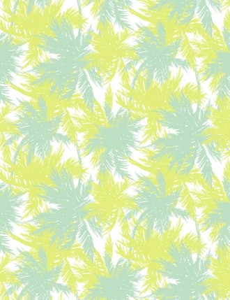 Palm Shuffle Removable Wallpaper - Lime