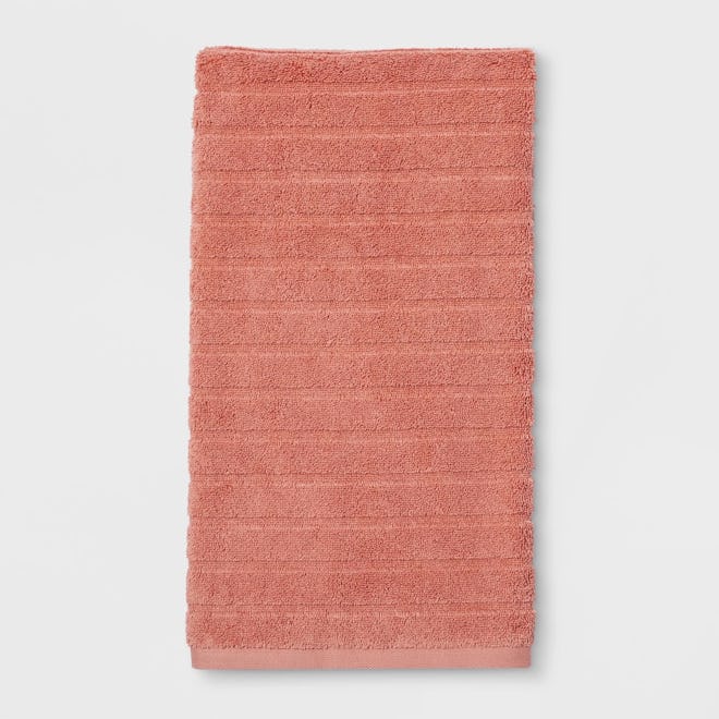 Woven Pattern Bath Towels And Washcloths Dark Peach - Project 62™