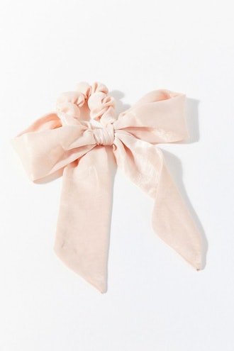 Darling Draped Bow Scrunchie in Pink