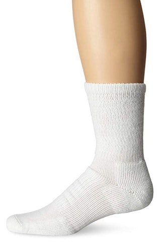 These neutral cushioned socks can be worn with just about any shoe and won’t make your feet sore.