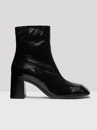 Florentine Black Glossed Leather Boots
