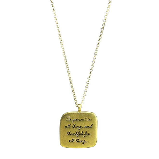 Maya Angelou Quote Necklace