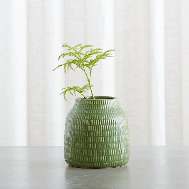 Verde 6" Green Vase