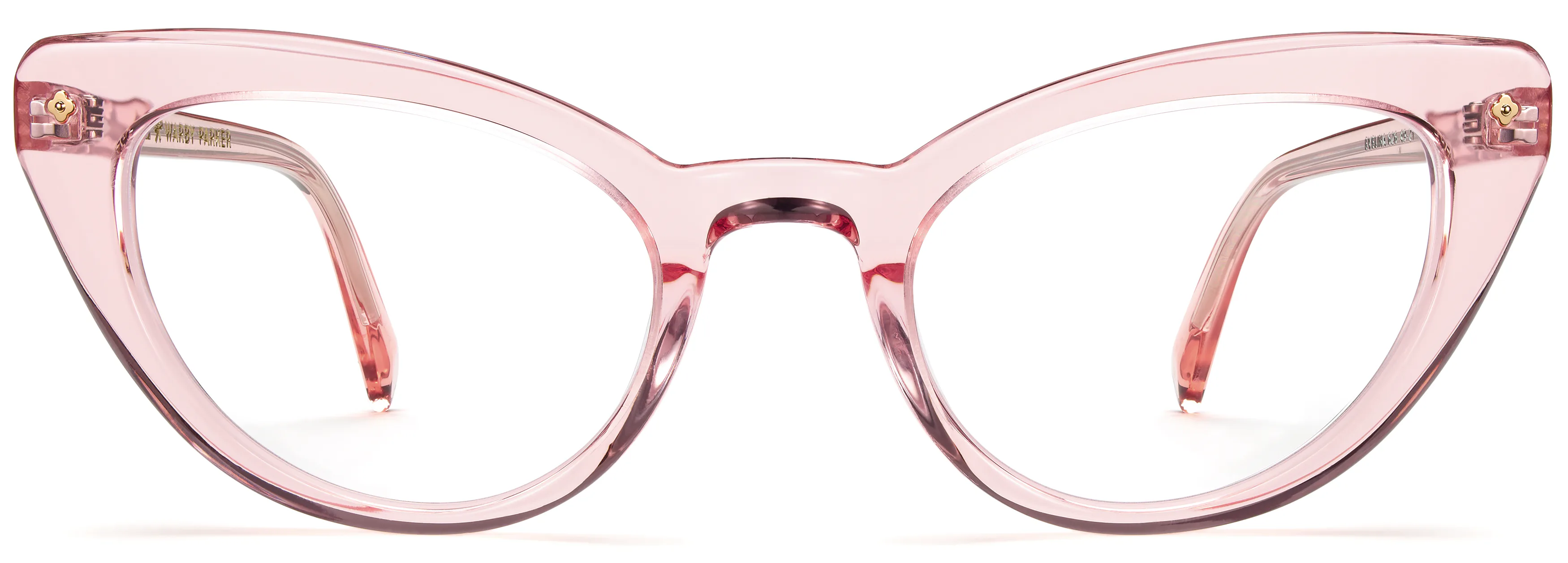 Warby Parker Translucent Blush Cat-Eye Glasses Pink Eyeglasses | Stylish Pink Frames | Warby Parker main image 2