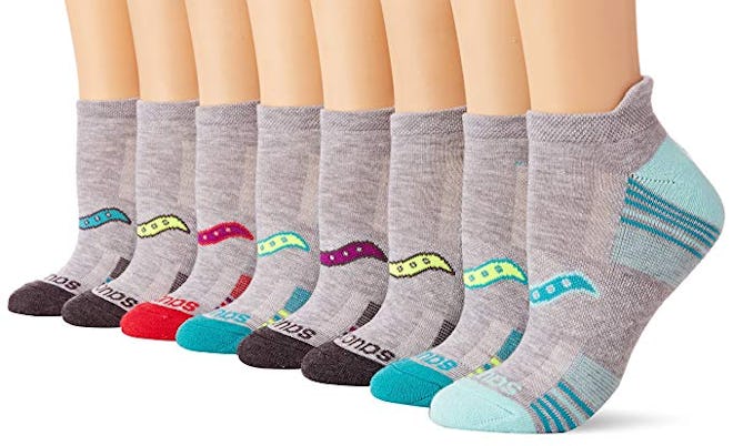 Saucony Women's Performance No-Show Sport Socks (8 Pack)