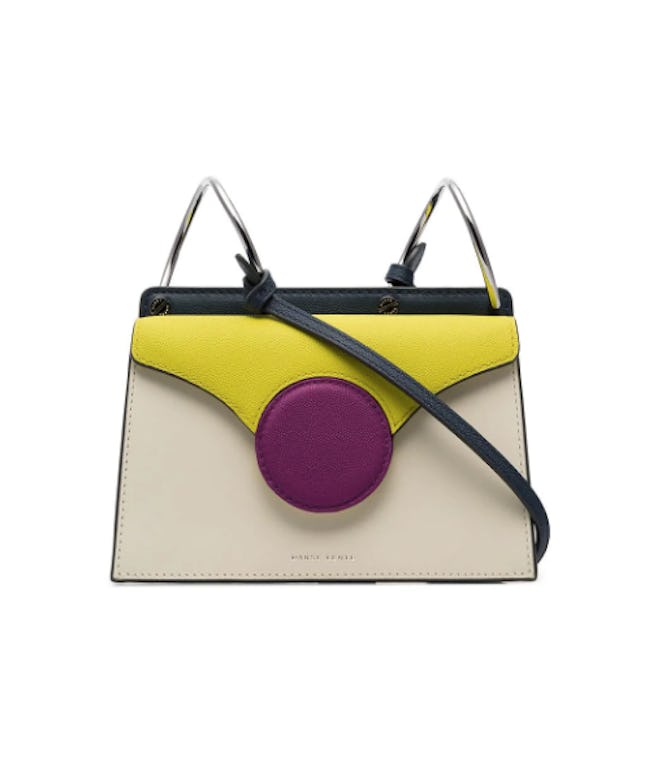 White Phoebe Mini Leather Crossbody Bag