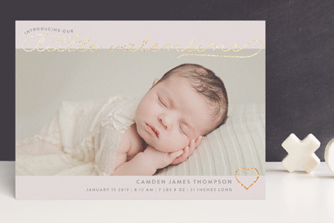 valentine birth announcements