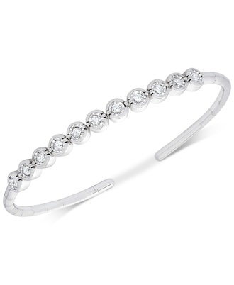 Macy's Diamond Bezel Bangle Bracelet
