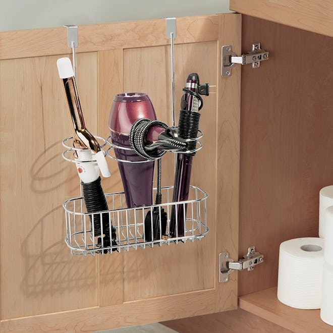 mDesign Over-The-Cabinet Hair Tools Organizer
