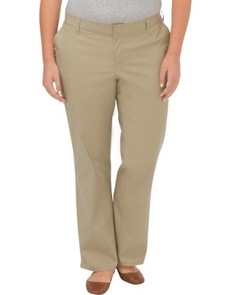 Women's Premium Relaxed Straight Flat Front Pants 