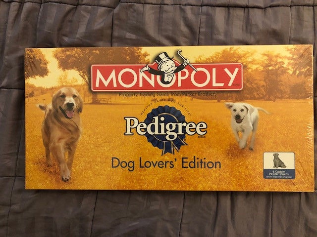 Monopoly Pedigree Dog Lovers Edition Parts: Tokens Property Card Money Board 