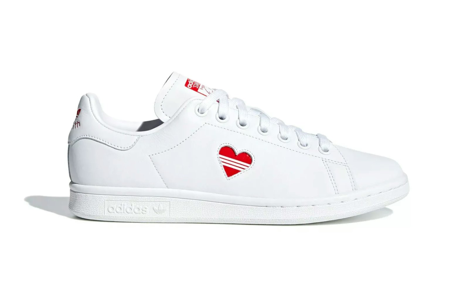 stan smith shoes with heart