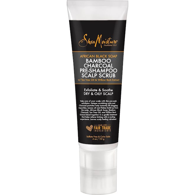 SheaMoisture African Black Soap Bamboo Charcoal Pre-Shampoo Scalp Scrub - 4oz