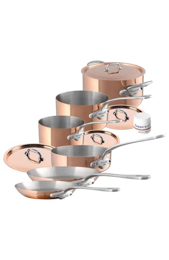 Mauviel M'héritage - M'150s 10-Piece Copper & Stainless Steel Cookware Set
