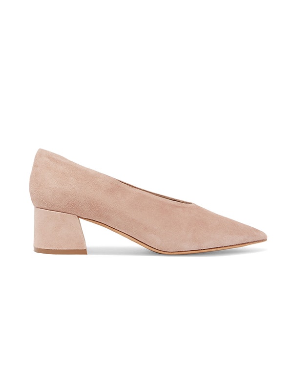 By far romy hot sale suede pumps