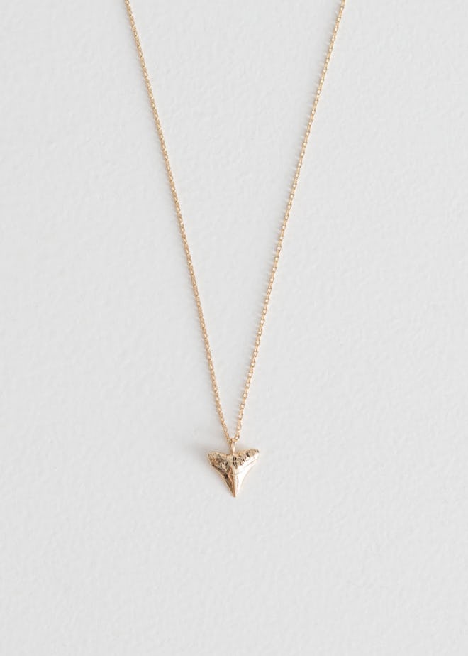 & other stories Shark Tooth Pendant Necklace
