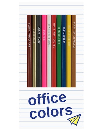'The Office' Colored Pencils