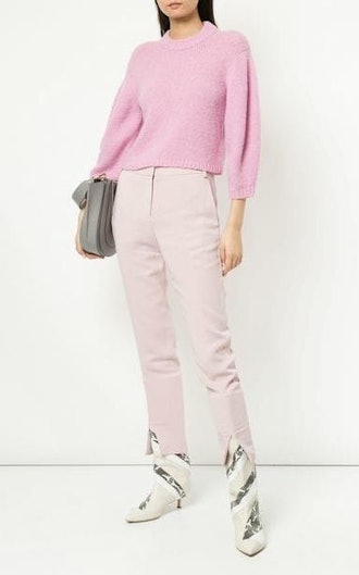 Puff Sleeve Cropped Sweater