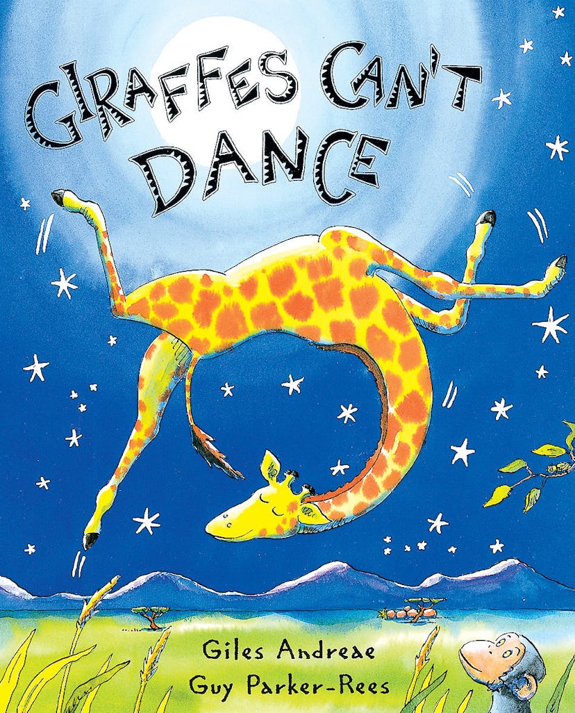 The cover of 'Giraffes Can't Dance' book