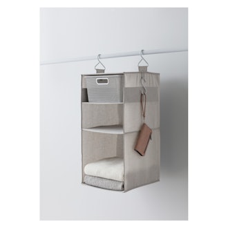 3 Shelf Hanging Fabric Storage Organizer Light Gray - Made By Design