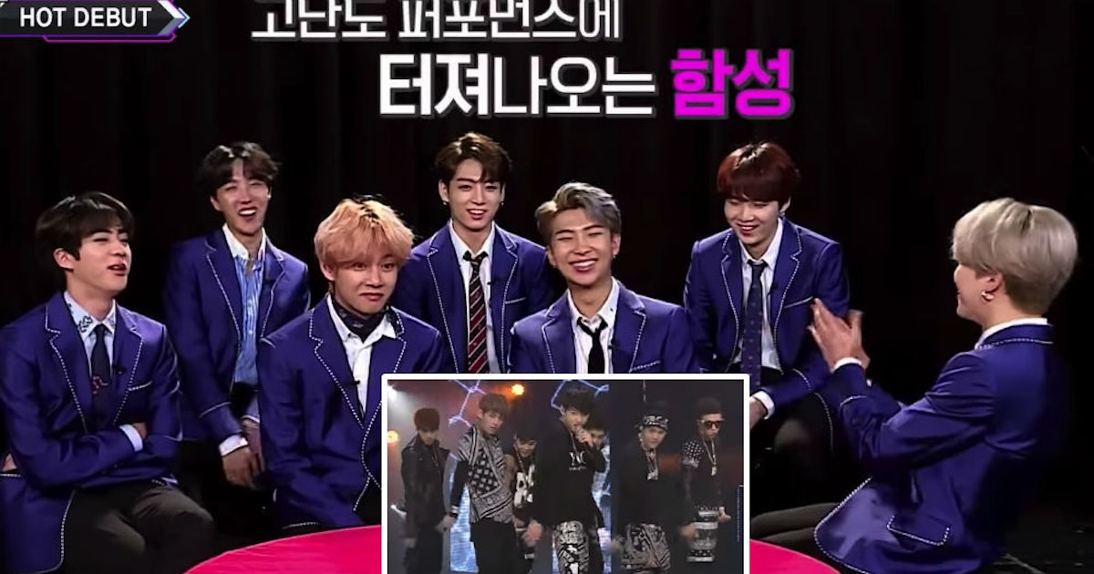 The Video Of BTS Reacting To Their 'M Countdown' Debut Performance Will