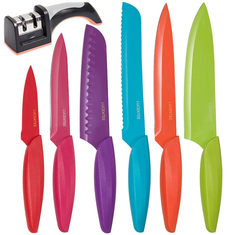 LUCENTEE Stainless Steel Kitchen Knife Set (Set of 6)