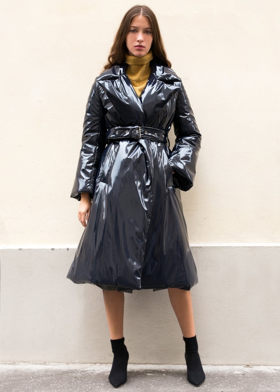 How to wear a patent trench coat – Best leather trench coats to buy autumn  2018