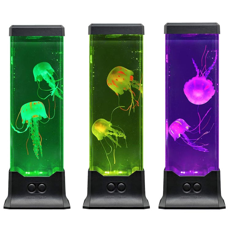 COLORLIFE Electric Jellyfish Table Lamp