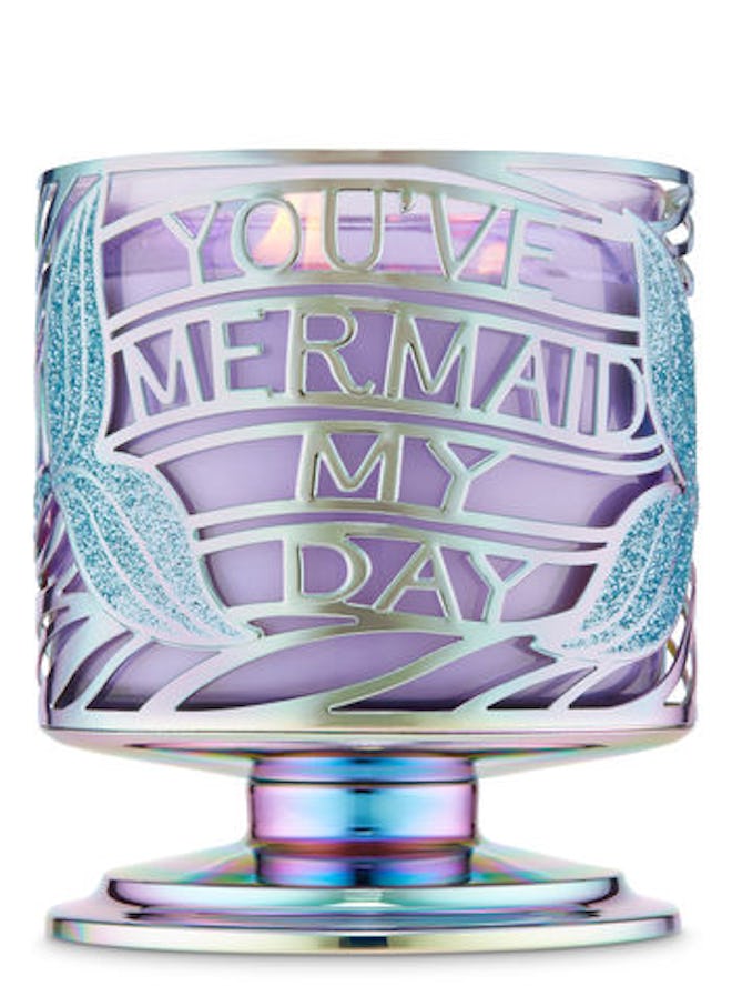 You’ve Mermaid My Day 3-Wick Candle Holder