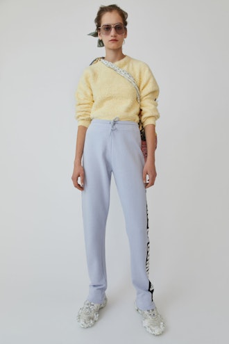Printed Sweatpants Pale Blue