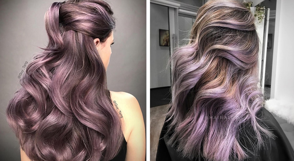 These Photos Of Chocolate Lilac Hair Are All The Inspiration