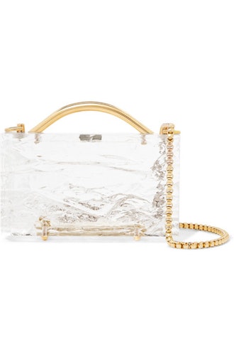 L'Afshar Eugene Crushed Ice Acrylic Clutch