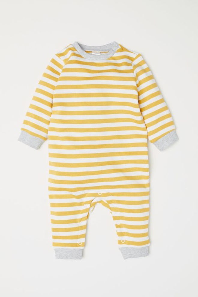 Yellow Striped Jumpsuit