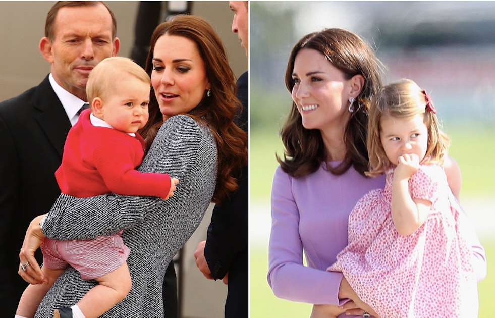 Did Princess Charlotte wear Prince George's hand-me-downs in her