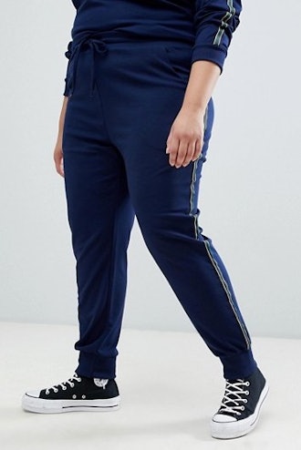 Presely Jersey Track Pants With Side Stripe